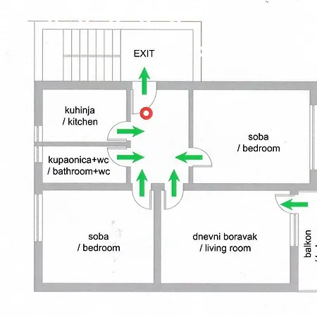 Centar A1 Lalu - Free Garage Apartment